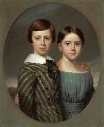 Samuel Lancaster Gerry John Oscar Kent and His Sister, Sarah Eliza Kent. France oil painting artist